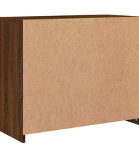 Sideboard mit LED-Leuchten Braun Eichen-Optik 81x37x67 cm