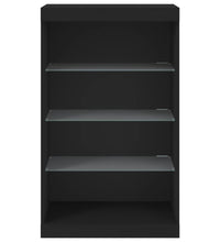Sideboard mit LED-Leuchten Schwarz 60,5x37x100 cm