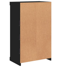 Sideboard mit LED-Leuchten Schwarz 60,5x37x100 cm