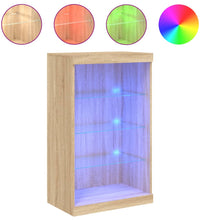 Sideboard mit LED-Leuchten Sonoma-Eiche 60,5x37x100 cm