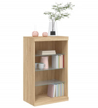 Sideboard mit LED-Leuchten Sonoma-Eiche 60,5x37x100 cm