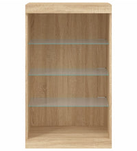 Sideboard mit LED-Leuchten Sonoma-Eiche 60,5x37x100 cm