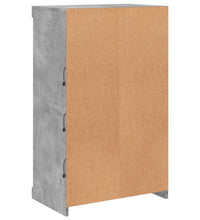 Sideboard mit LED-Leuchten Betongrau 60,5x37x100 cm