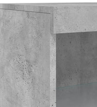 Sideboard mit LED-Leuchten Betongrau 60,5x37x100 cm