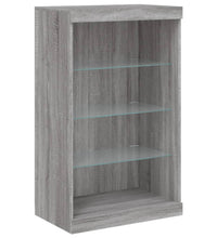Sideboard mit LED-Leuchten Grau Sonoma 60,5x37x100 cm