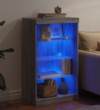 Sideboard mit LED-Leuchten Grau Sonoma 60,5x37x100 cm
