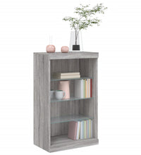 Sideboard mit LED-Leuchten Grau Sonoma 60,5x37x100 cm