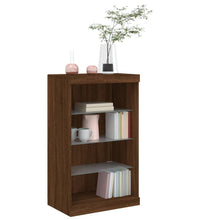 Sideboard mit LED-Leuchten Braun Eichen-Optik 60,5x37x100 cm