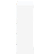 Sideboard mit LED-Leuchten Weiß 81x37x100 cm