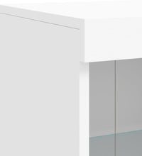 Sideboard mit LED-Leuchten Weiß 81x37x100 cm