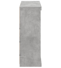 Sideboard mit LED-Leuchten Betongrau 81x37x100 cm