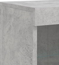 Sideboard mit LED-Leuchten Betongrau 81x37x100 cm