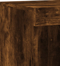 Sideboard mit LED-Leuchten Räuchereiche 81x37x100 cm