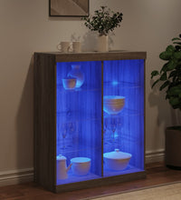 Sideboard mit LED-Leuchten Grau Sonoma 81x37x100 cm