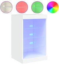 Sideboard mit LED-Leuchten Weiß 41x37x67 cm