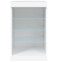Sideboard mit LED-Leuchten Weiß 41x37x67 cm
