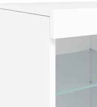 Sideboard mit LED-Leuchten Weiß 41x37x67 cm