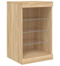 Sideboard mit LED-Leuchten Sonoma-Eiche 41x37x67 cm