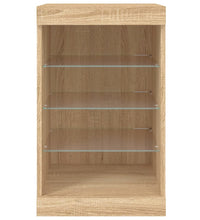 Sideboard mit LED-Leuchten Sonoma-Eiche 41x37x67 cm