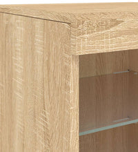 Sideboard mit LED-Leuchten Sonoma-Eiche 41x37x67 cm