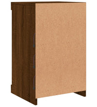 Sideboard mit LED-Leuchten Braun Eichen-Optik 41x37x67 cm