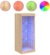 Sideboard mit LED-Leuchten Sonoma-Eiche 41x37x100 cm