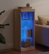 Sideboard mit LED-Leuchten Sonoma-Eiche 41x37x100 cm