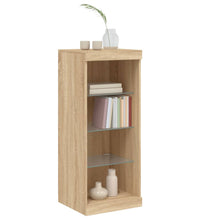 Sideboard mit LED-Leuchten Sonoma-Eiche 41x37x100 cm