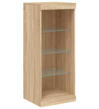 Sideboard mit LED-Leuchten Sonoma-Eiche 41x37x100 cm