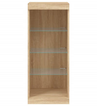 Sideboard mit LED-Leuchten Sonoma-Eiche 41x37x100 cm