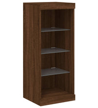 Sideboard mit LED-Leuchten Braun Eichen-Optik 41x37x100 cm