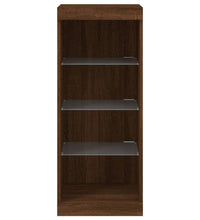 Sideboard mit LED-Leuchten Braun Eichen-Optik 41x37x100 cm