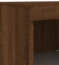 Sideboard mit LED-Leuchten Braun Eichen-Optik 41x37x100 cm