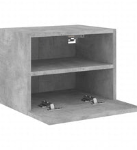 TV-Wandschrank Betongrau 40x30x30 cm Holzwerkstoff