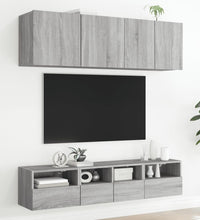 TV-Wandschränke 2 Stk. Grau Sonoma 40x30x30 cm Holzwerkstoff
