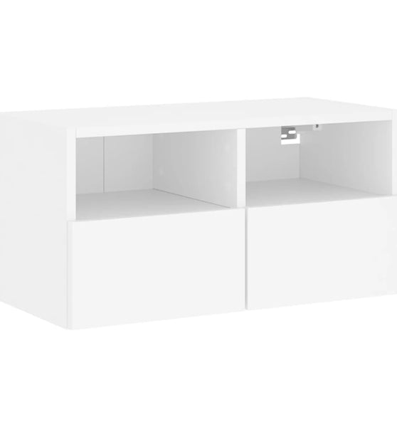 TV-Wandschrank Weiß 60x30x30 cm Holzwerkstoff