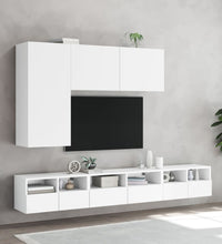 TV-Wandschränke 2 Stk. Weiß 60x30x30 cm Holzwerkstoff