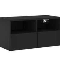 TV-Wandschrank Schwarz 60x30x30 cm Holzwerkstoff