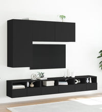 TV-Wandschrank Schwarz 60x30x30 cm Holzwerkstoff