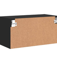 TV-Wandschrank Schwarz 60x30x30 cm Holzwerkstoff