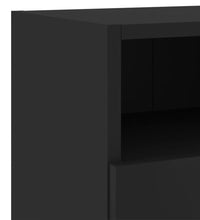 TV-Wandschrank Schwarz 60x30x30 cm Holzwerkstoff