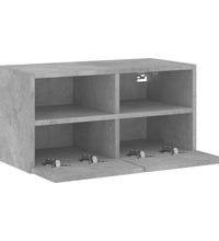 TV-Wandschrank Betongrau 60x30x30 cm Holzwerkstoff