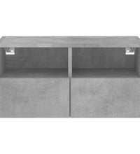 TV-Wandschrank Betongrau 60x30x30 cm Holzwerkstoff