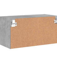 TV-Wandschrank Betongrau 60x30x30 cm Holzwerkstoff