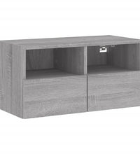 TV-Wandschrank Grau Sonoma 60x30x30 cm Holzwerkstoff