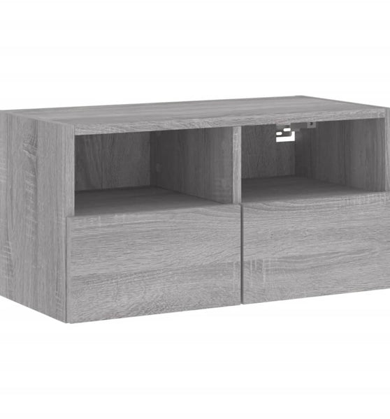 TV-Wandschrank Grau Sonoma 60x30x30 cm Holzwerkstoff