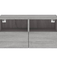 TV-Wandschrank Grau Sonoma 60x30x30 cm Holzwerkstoff