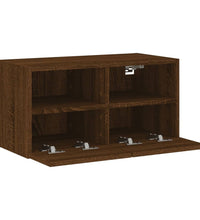 TV-Wandschrank Braun Eiche-Optik 60x30x30 cm Holzwerkstoff