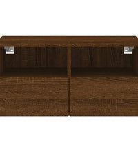 TV-Wandschrank Braun Eiche-Optik 60x30x30 cm Holzwerkstoff