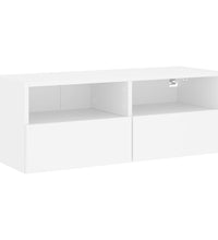 TV-Wandschrank Weiß 80x30x30 cm Holzwerkstoff